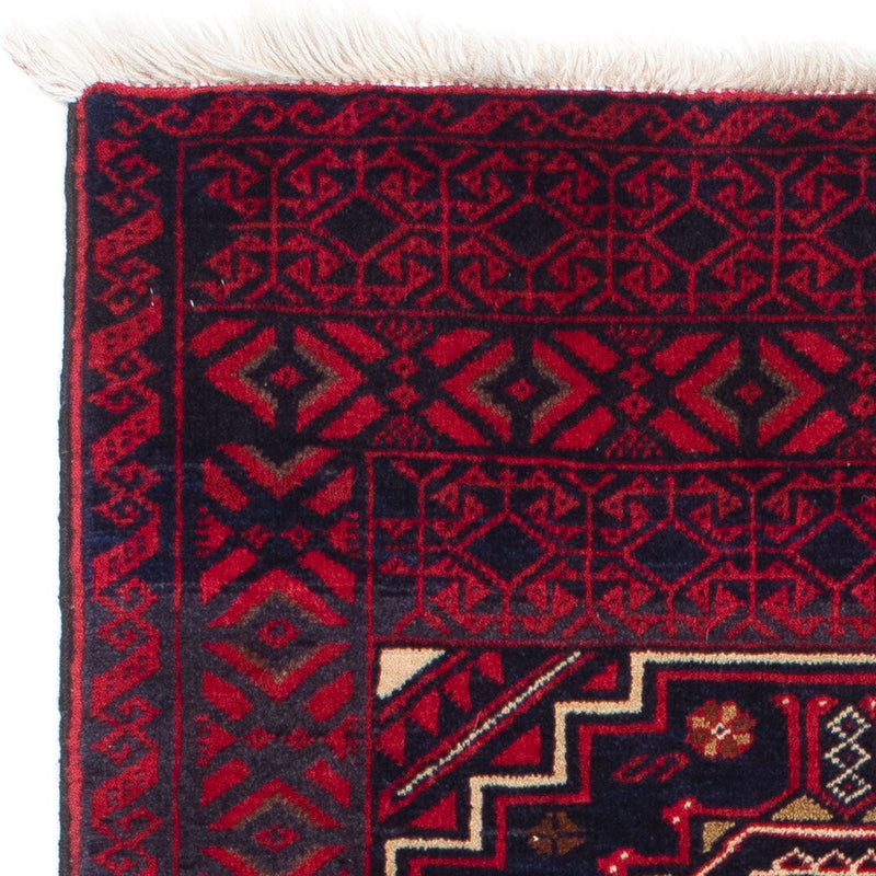 Belutsch Teppich 84x146cm - Orientteppich - dunkelrot