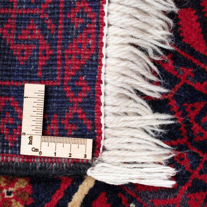 Belutsch Teppich 84x146cm - Orientteppich - dunkelrot