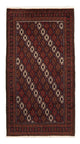 Belutsch Teppich 102x186cm - Orientteppich - dunkelrot