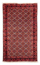 Belutsch Teppich 113x189cm - Orientteppich - rot