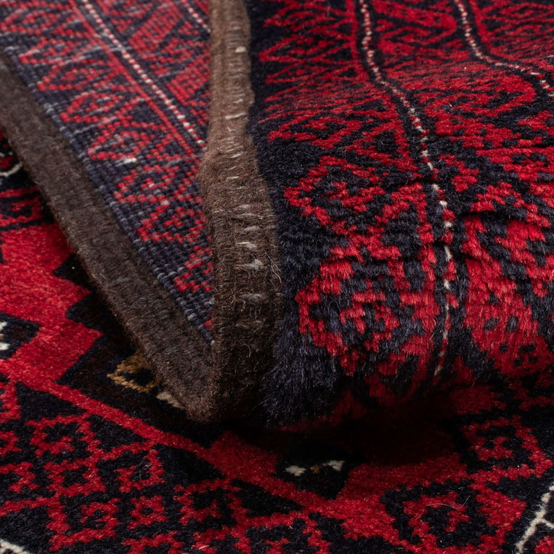 Belutsch Teppich 95 x 175 cm - dunkelrot