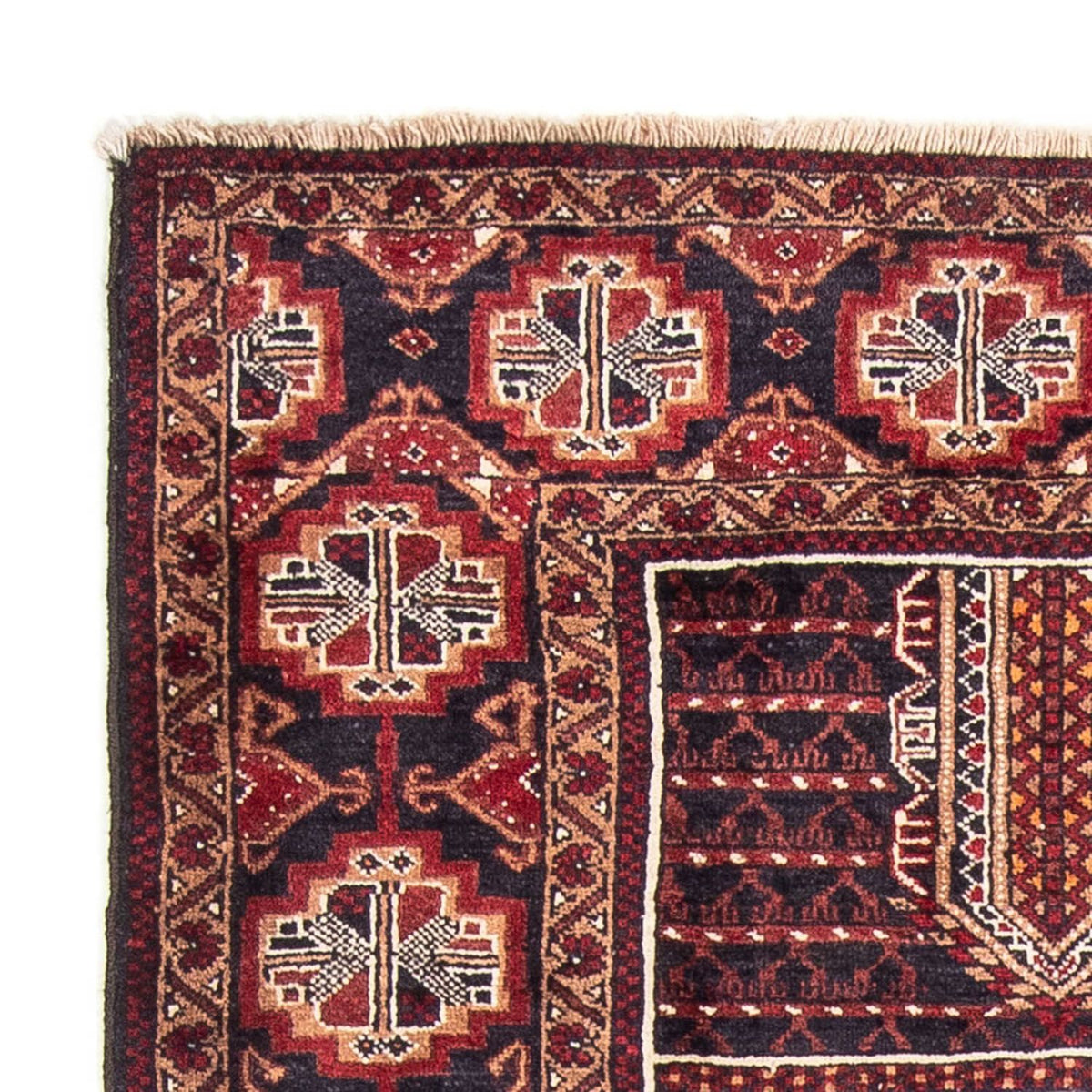 Belutsch Teppich 111 x 201 cm - mehrfarbig