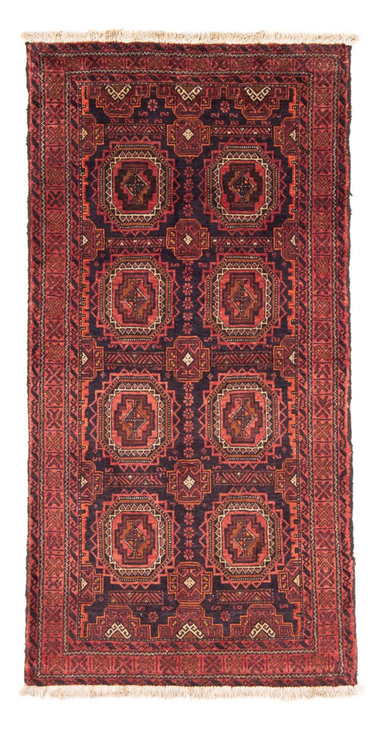 Belutsch Teppich 106x200cm - Orientteppich - hellrot