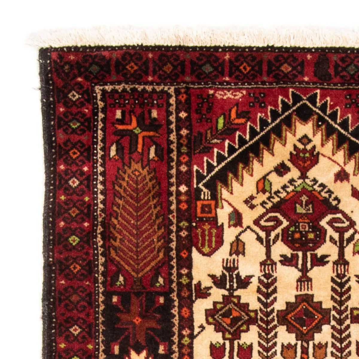 Belutsch Teppich 102 x 187 cm - rot
