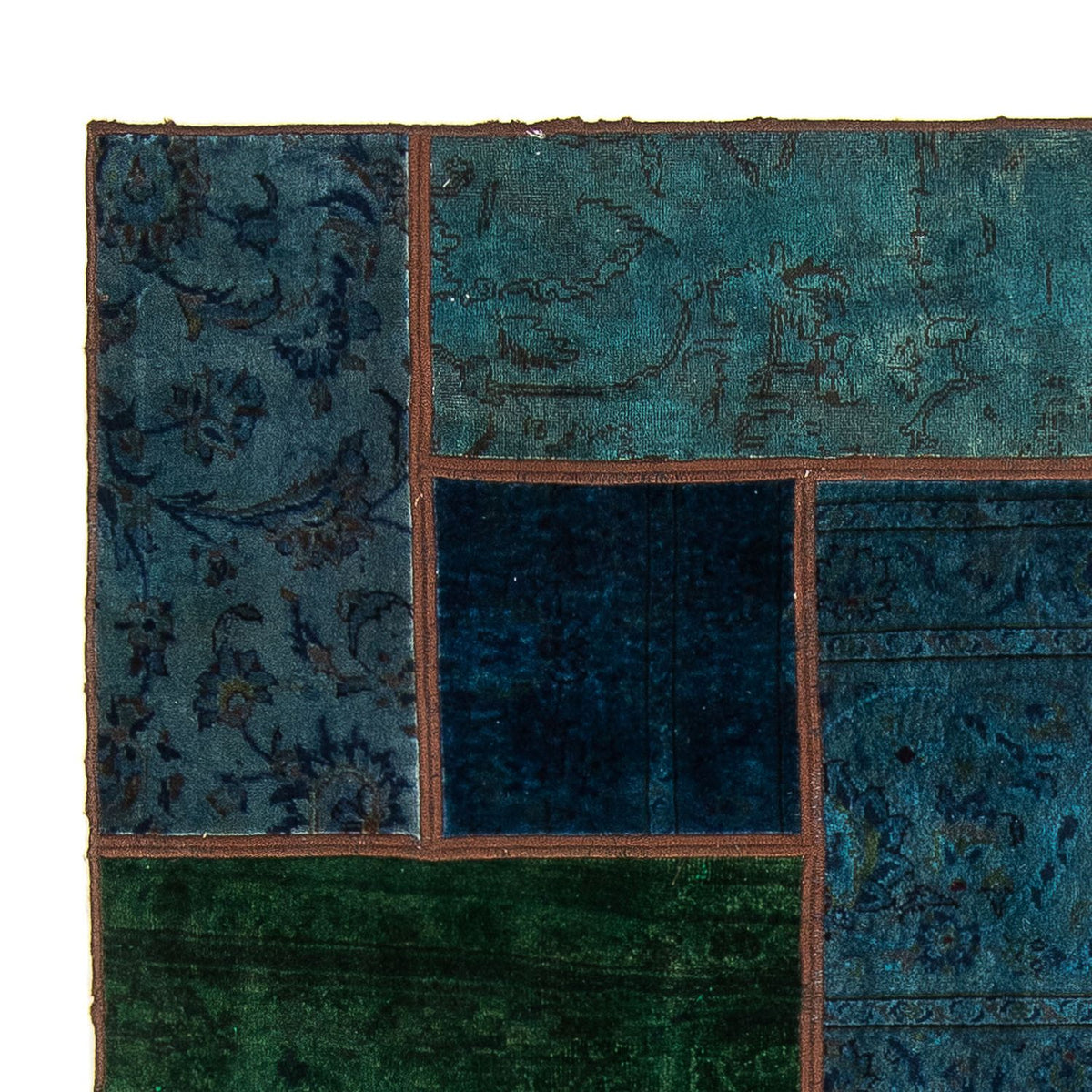 Patchwork Teppich 143 x 207 cm - mehrfarbig