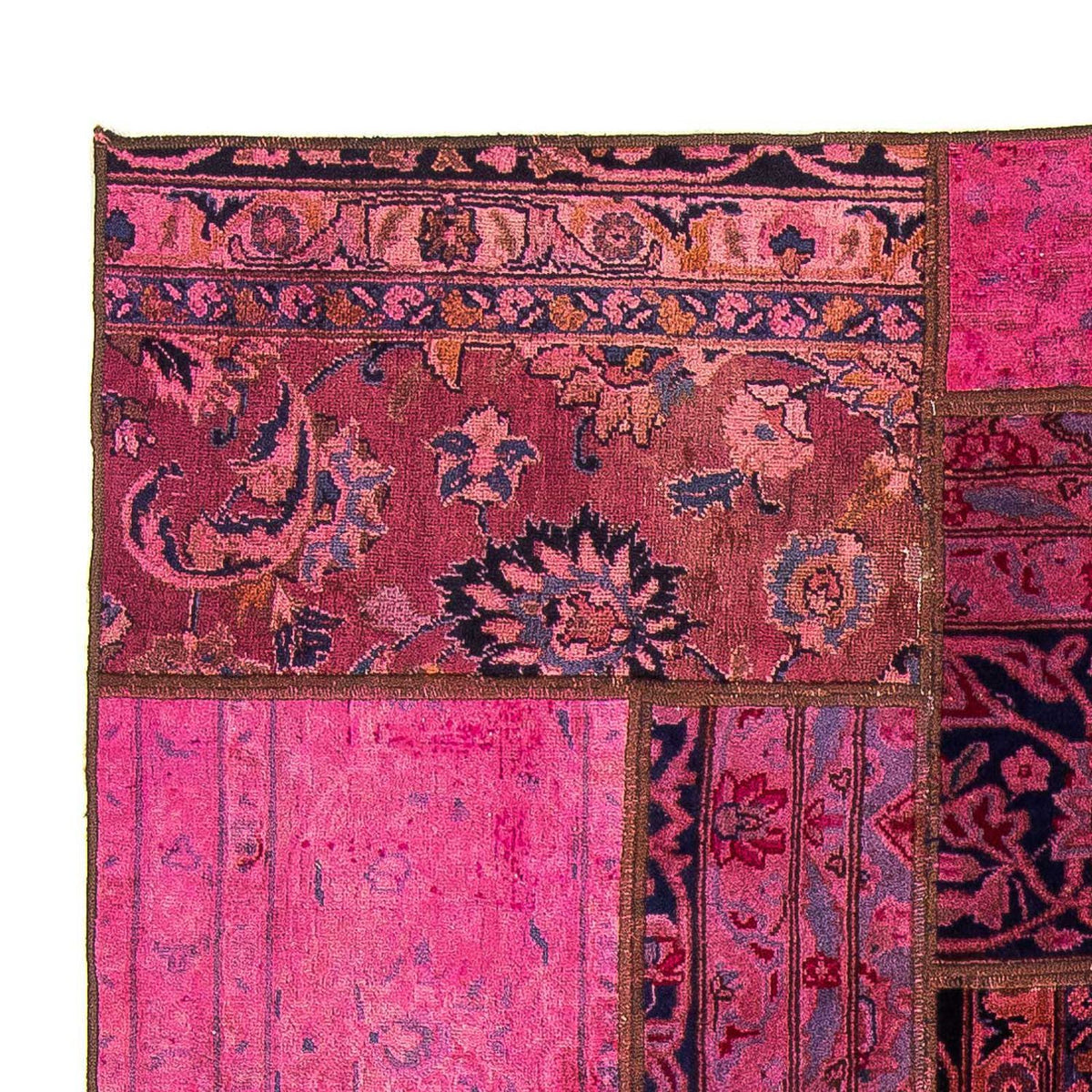 Patchwork Teppich 138 x 197 cm - mehrfarbig