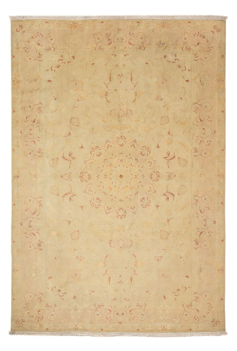 Täbriz - 50 Raj Teppich 198x298cm - Perserteppich - hellbraun
