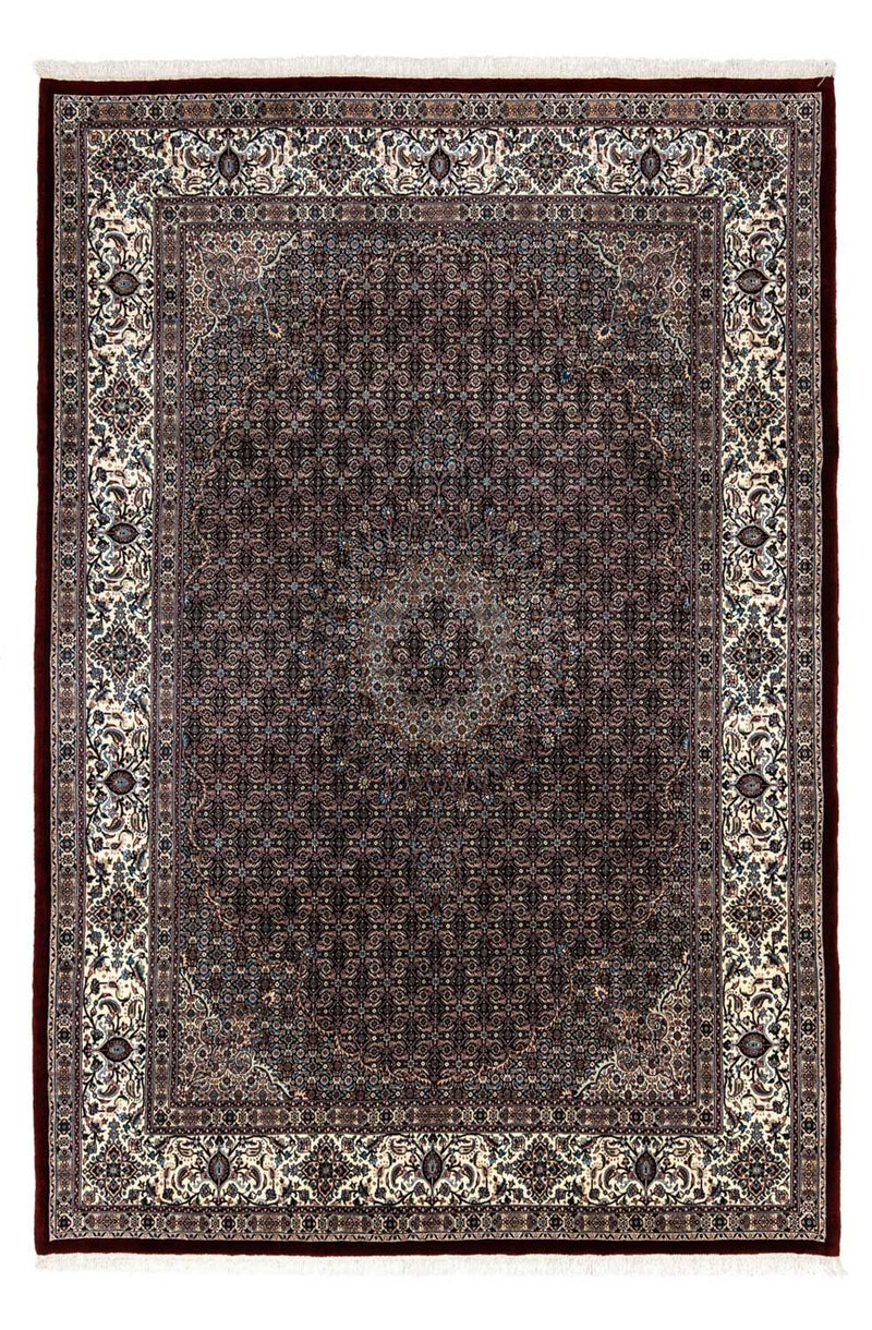 Moud Teppich 250x351cm - Perserteppich - dunkelrot