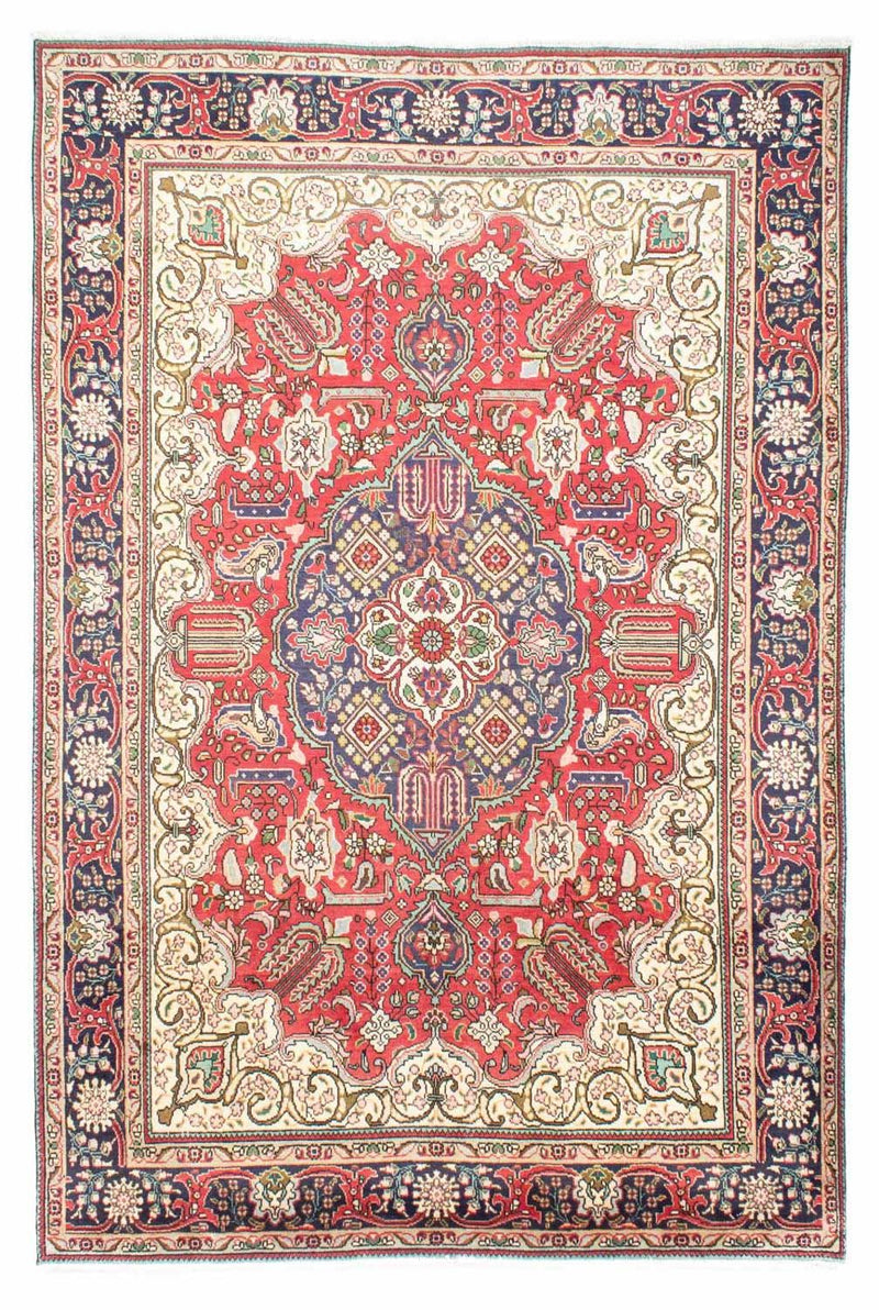 Täbriz Teppich 207x312cm - Perserteppich - rot