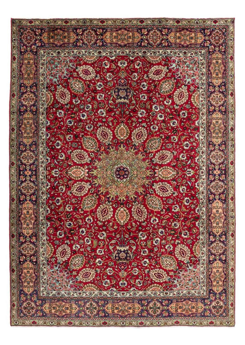Täbriz Teppich 210x295cm - Perserteppich - rot
