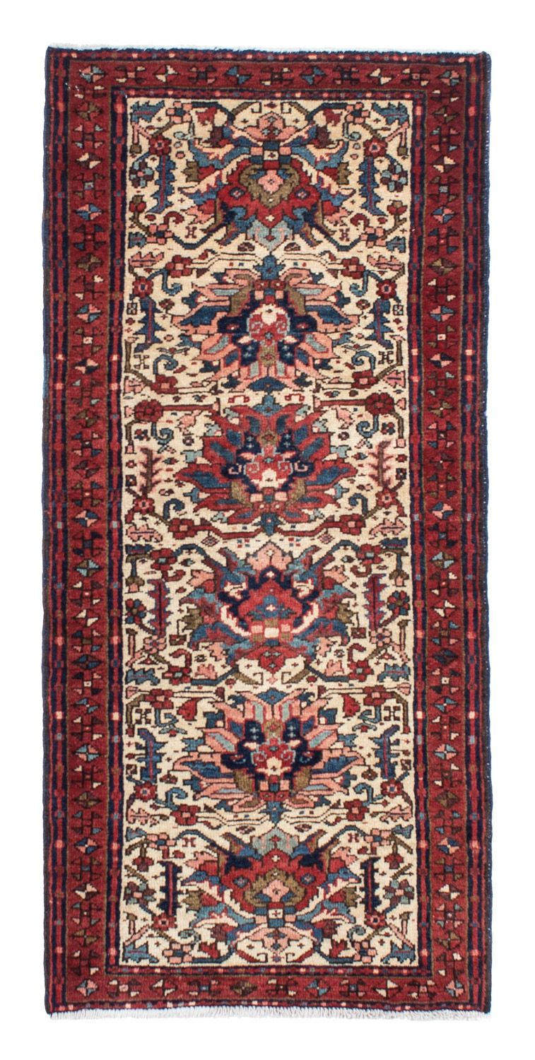 Qaraja Teppich 67x150cm - Perserteppich - beige