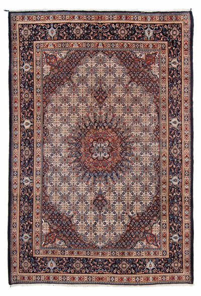 Moud Teppich 206x298cm - Perserteppich - dunkelblau