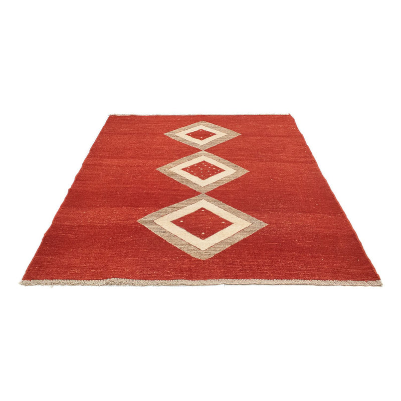 Gabbeh Persisch Teppich 150x190cm - Perserteppich Wollteppich - rot