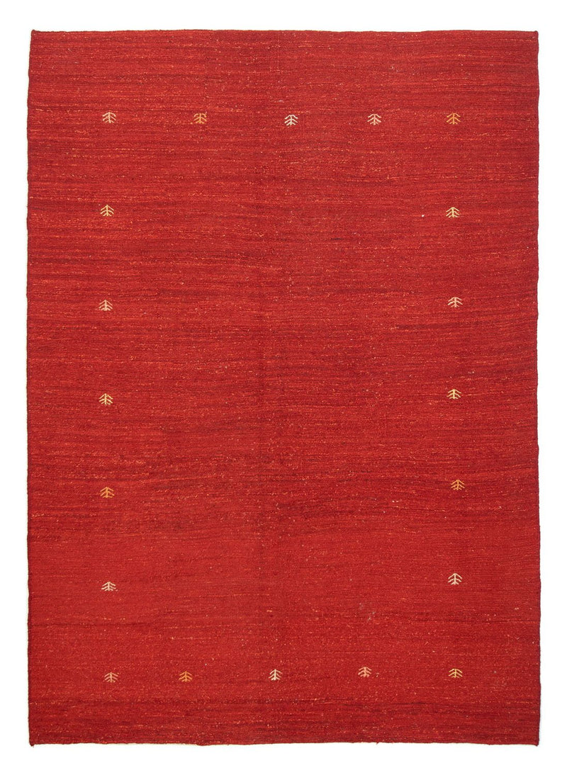 Gabbeh Persisch Teppich 170x248cm - Perserteppich Wollteppich - rot
