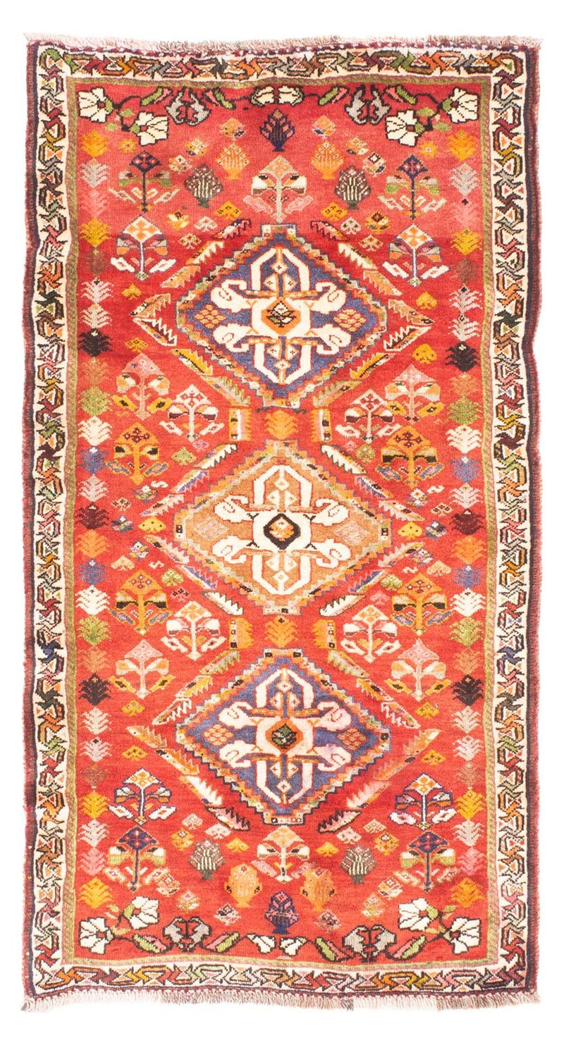 Shiraz Teppich 81x152cm - Perserteppich - rot