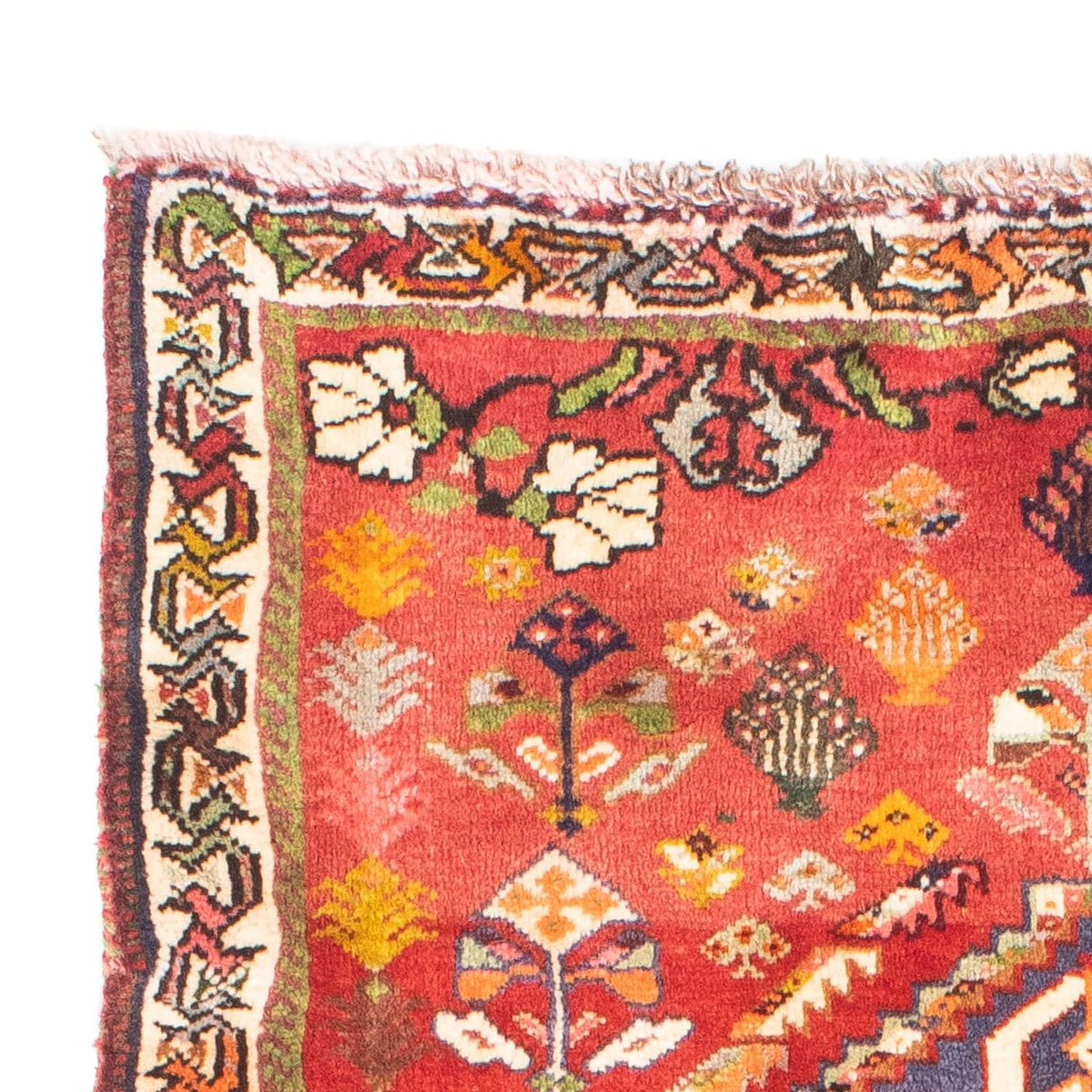 Shiraz Teppich 81x152cm - Perserteppich - rot