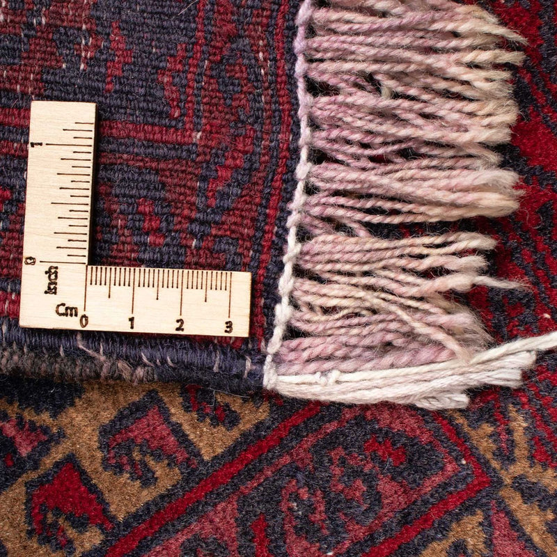 Belutsch Teppich 92x125cm - Orientteppich - dunkelrot