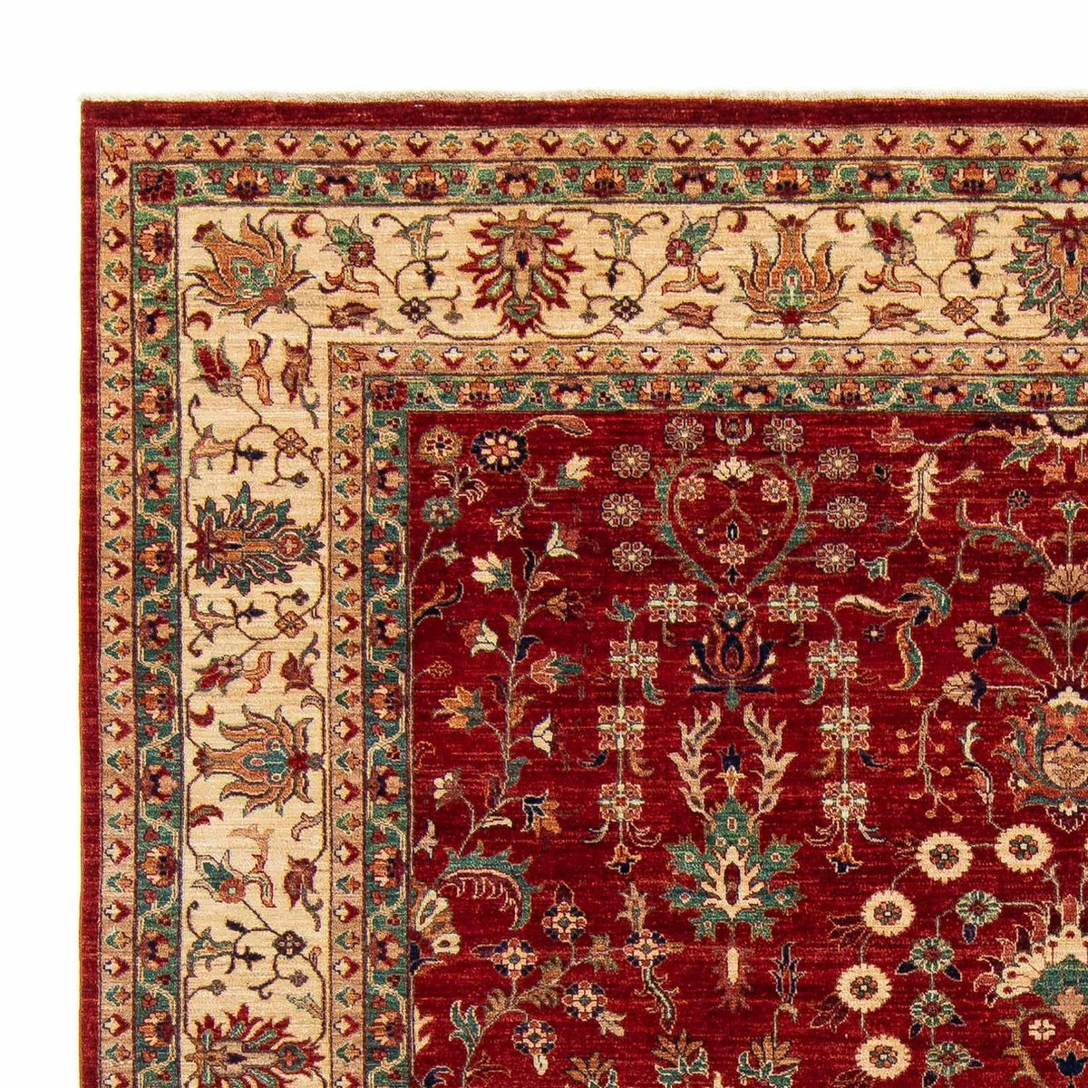 Ziegler Teppich 244x300cm - Orientteppich - dunkelrot