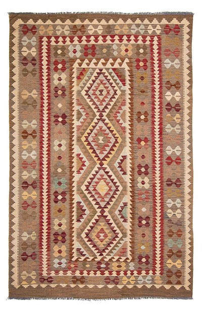 Kelim Maimene Teppich 198x293cm - mehrfarbig