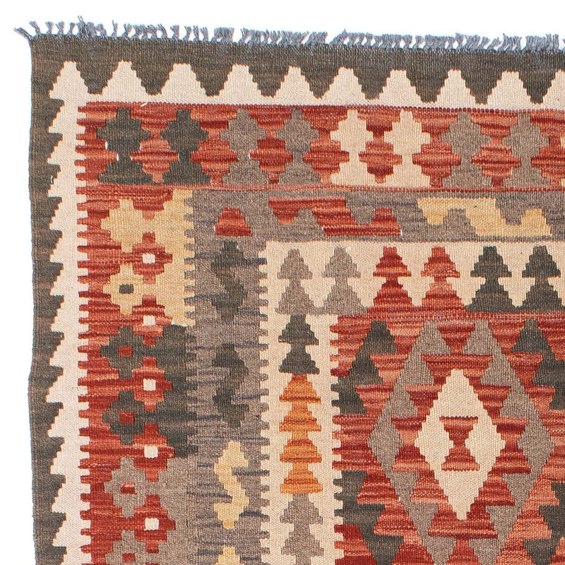 Kelim Teppich - Oriental 147 x 194 cm - hellrot
