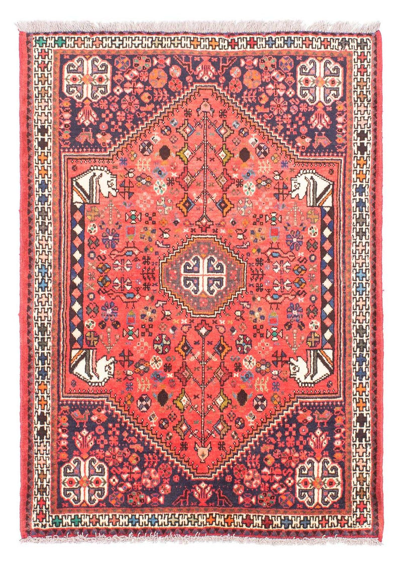 Shiraz Teppich 108x143cm - Perserteppich - hellrot
