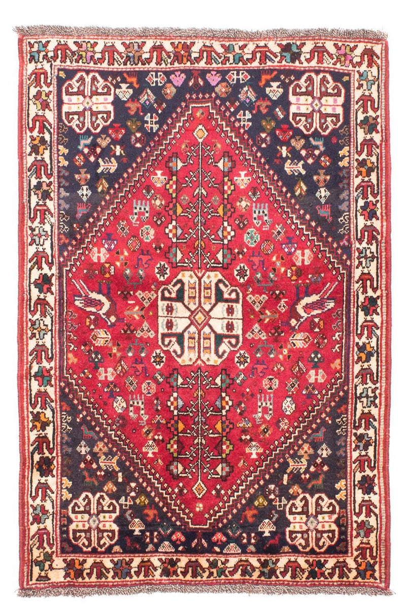 Ghashghai Teppich 110x167cm - Perserteppich - rot