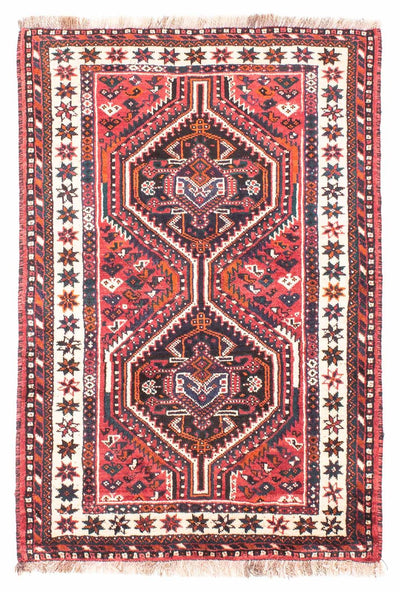 Shiraz Teppich 110x155cm - Perserteppich - rot