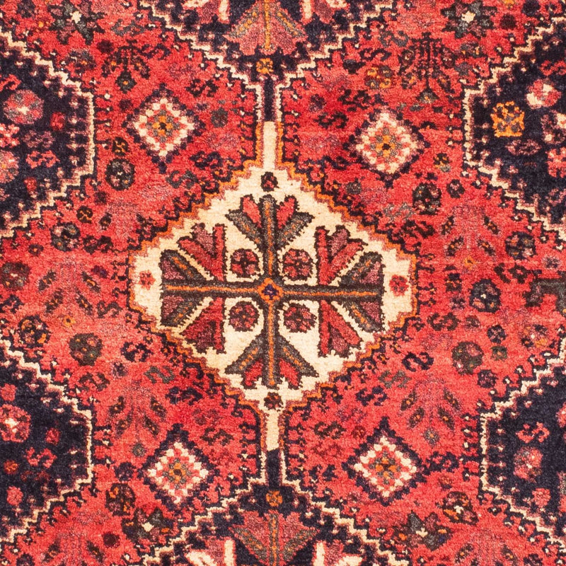 Shiraz Teppich 120x145cm - Perserteppich - dunkelrot