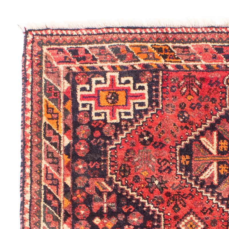 Shiraz Teppich 120x145cm - Perserteppich - dunkelrot