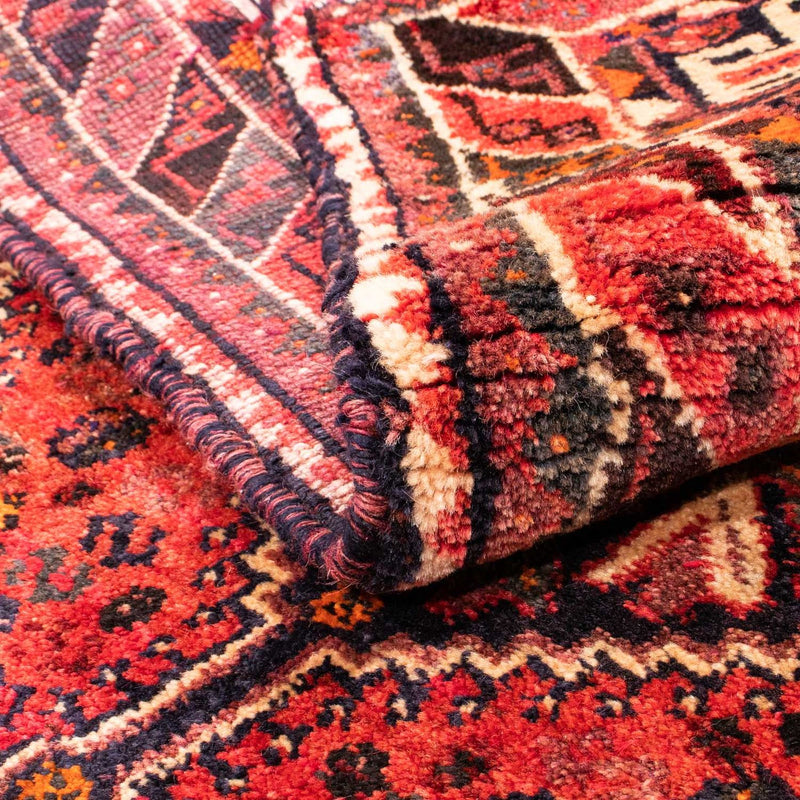 Shiraz Teppich 120x145cm - Perserteppich - dunkelrot