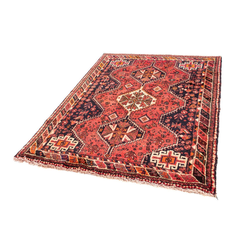 Shiraz Teppich 120x145cm - Perserteppich - dunkelrot