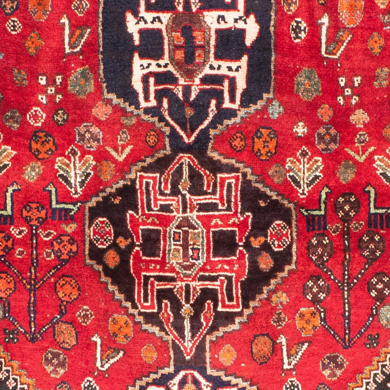 Shiraz Teppich 124x174cm - Perserteppich - dunkelrot