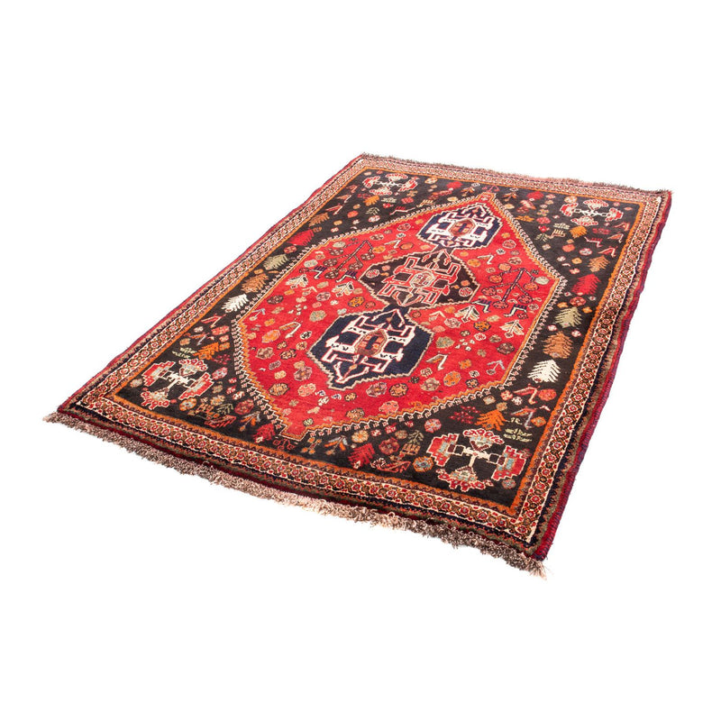 Shiraz Teppich 124x174cm - Perserteppich - dunkelrot