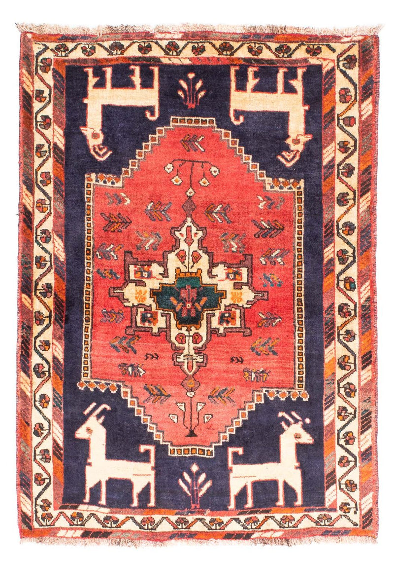 Shiraz Teppich 120x165cm - Perserteppich - dunkelblau