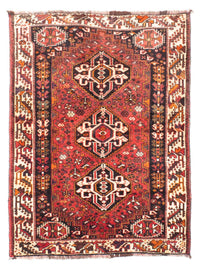 Shiraz Teppich 114x152cm - Perserteppich - dunkelrot – product image