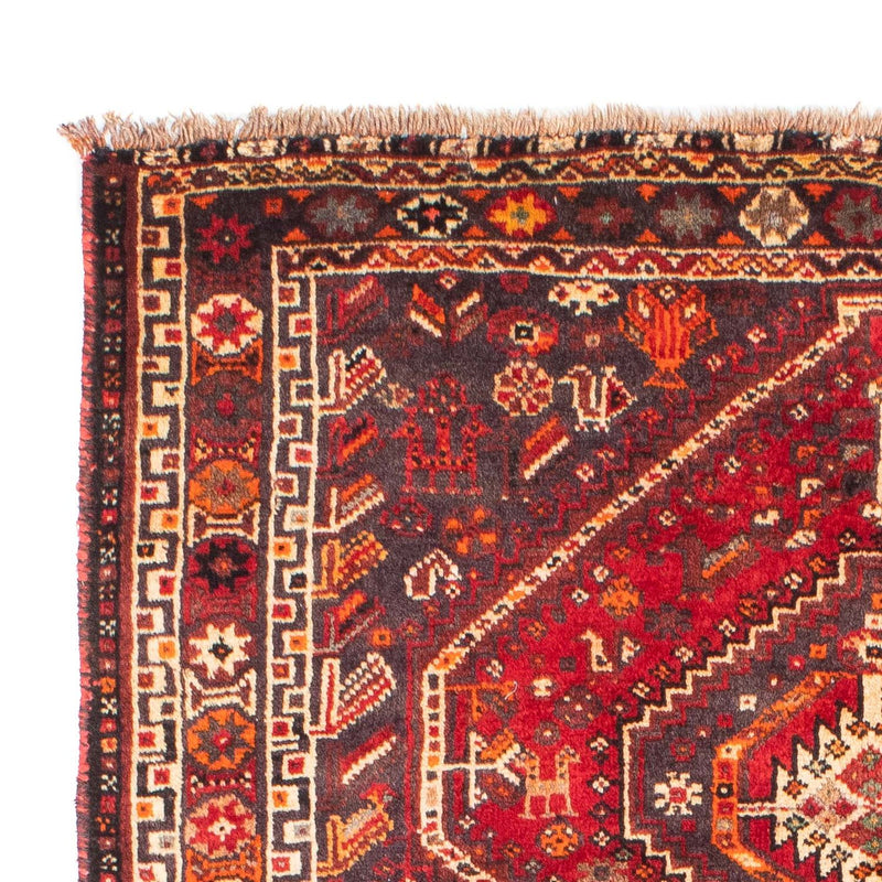 Shiraz Teppich 116x170cm - Perserteppich - dunkelrot