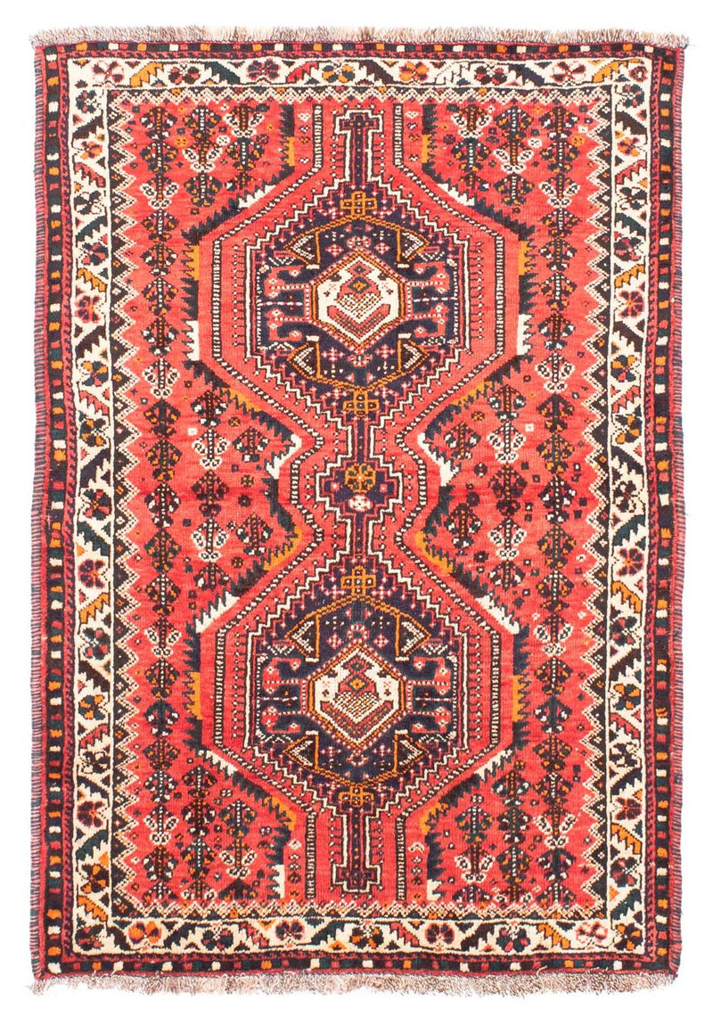 Shiraz Teppich 110x160cm - Perserteppich - hellrot