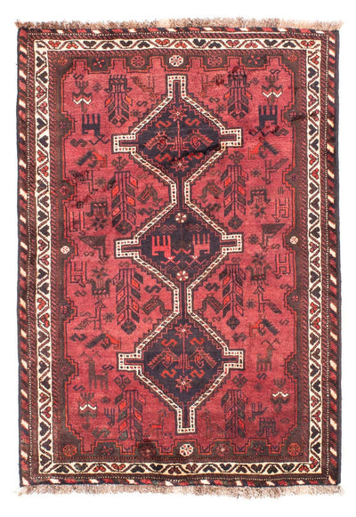 Shiraz Teppich 112x160cm - Perserteppich - rot