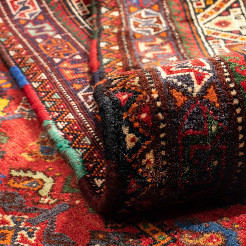 Shiraz Teppich 210x295cm - Perserteppich - dunkelrot