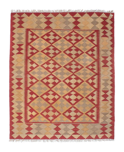 Kelim Fars Teppich 135x176cm - mehrfarbig