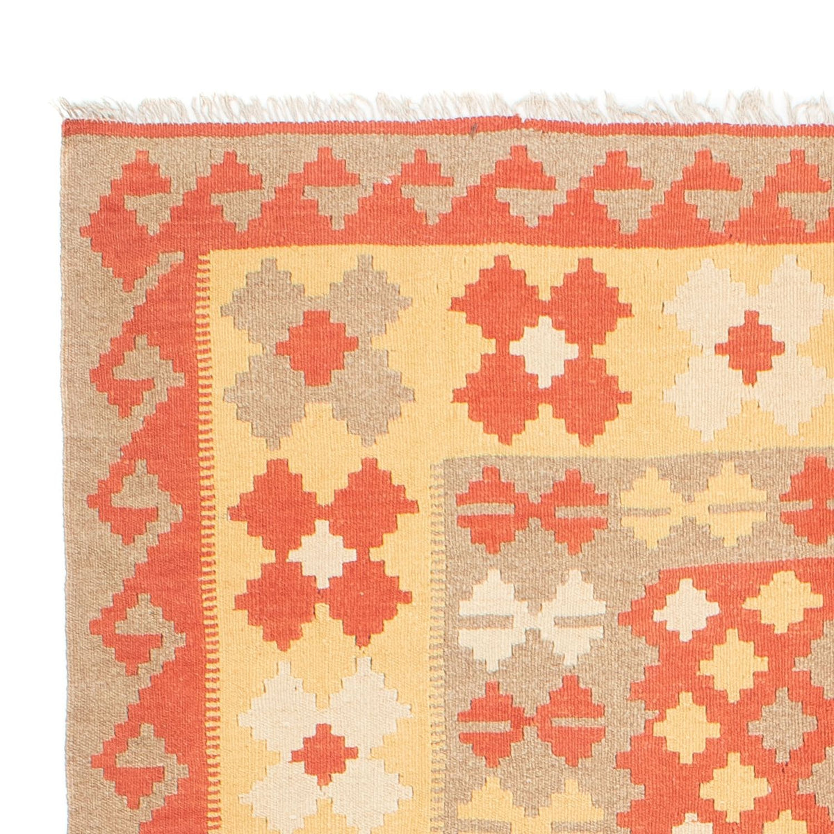 Kelim Fars Teppich 168x245cm - mehrfarbig