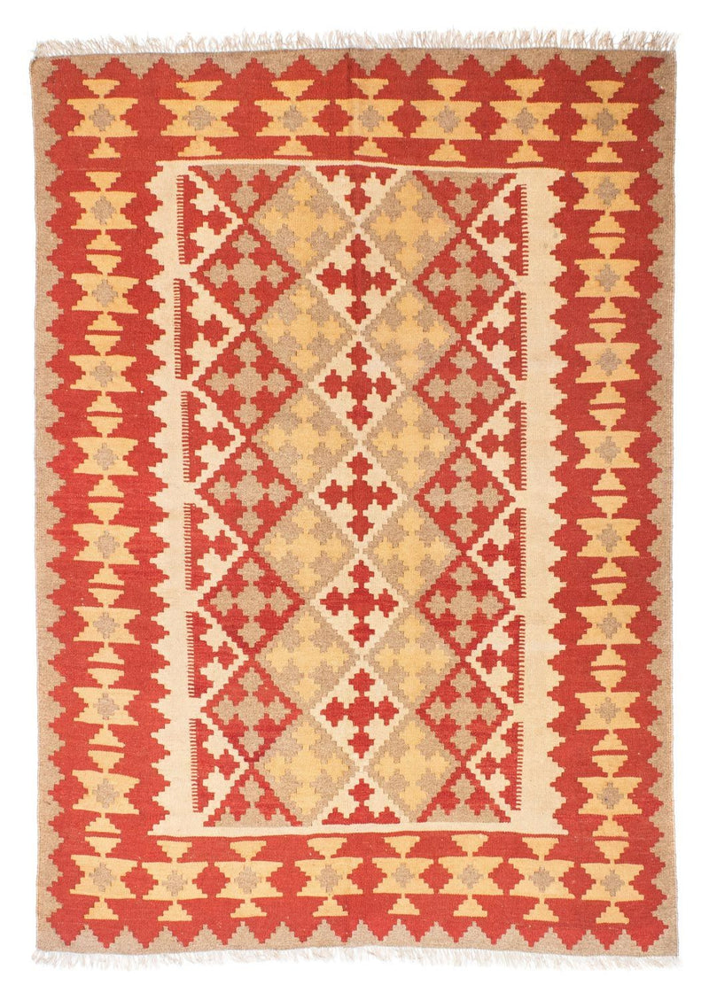 Kelim Teppich - Oriental 148 x 190 cm - orange