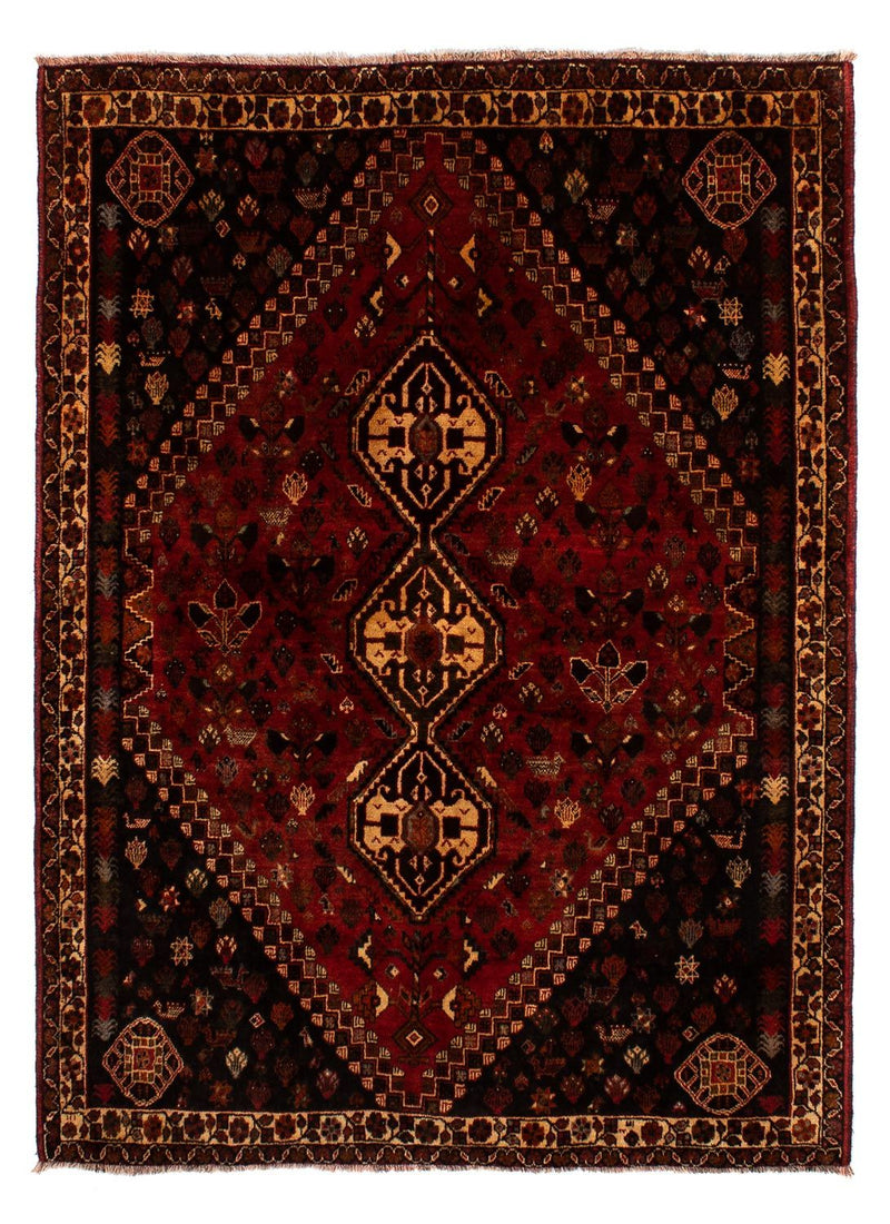 Shiraz Teppich 185x250cm - Perserteppich - dunkelrot