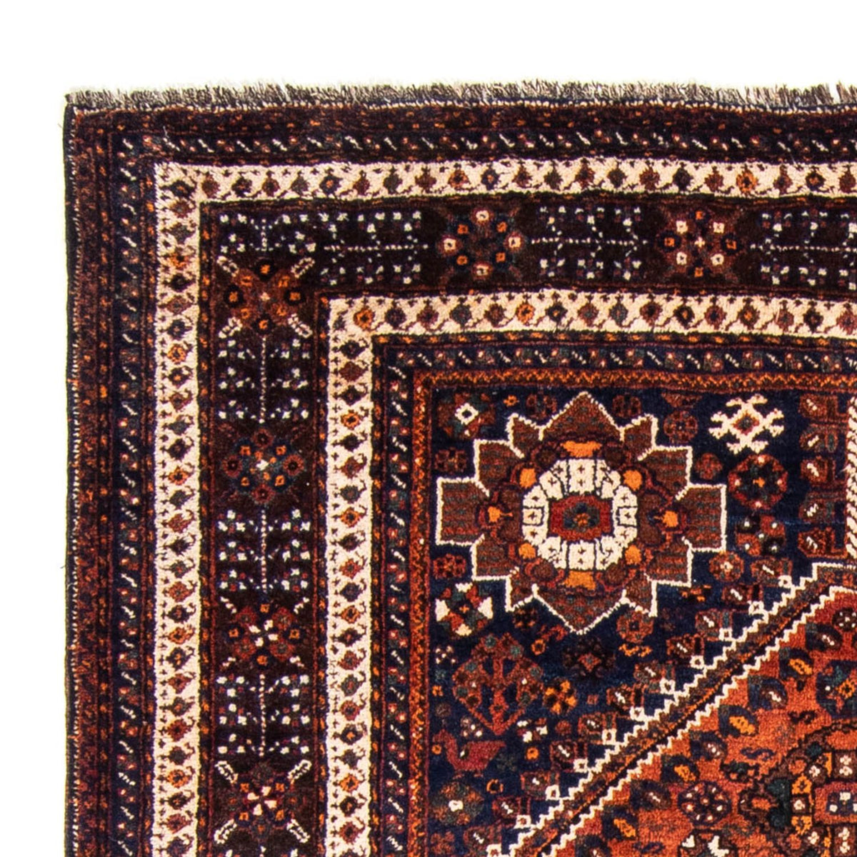 Ghashghai Teppich 235x357cm - Perserteppich - dunkelblau