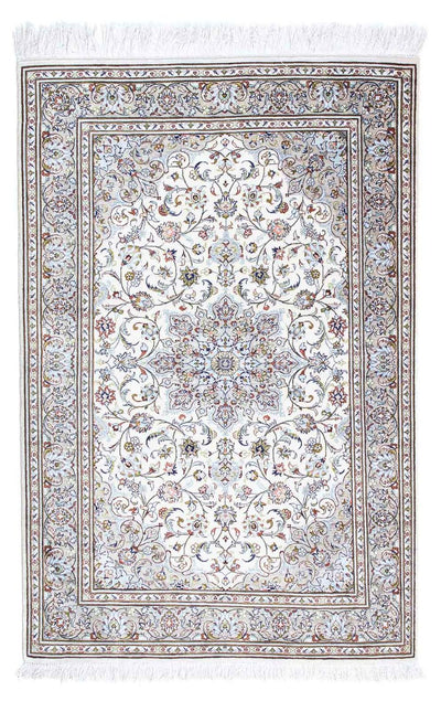 Ghom Teppich 80x121cm - Perserteppich - beige