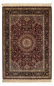 China Seide Teppich 122x183cm - Orientteppich - dunkelrot