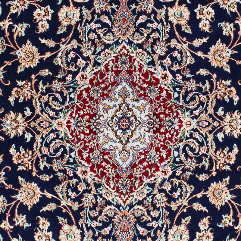 Isfahan Teppich 130x200cm - Perserteppich - dunkelblau