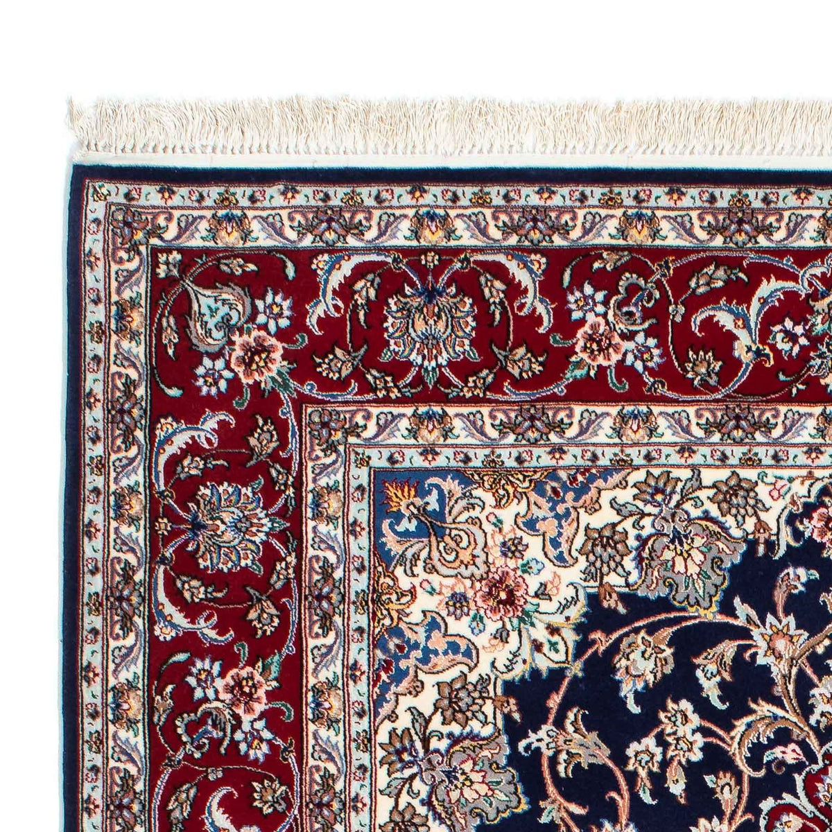 Isfahan Teppich 130x200cm - Perserteppich - dunkelblau