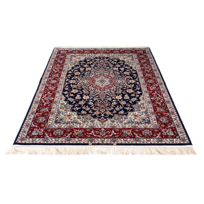 Isfahan Teppich 130x200cm - Perserteppich - dunkelblau