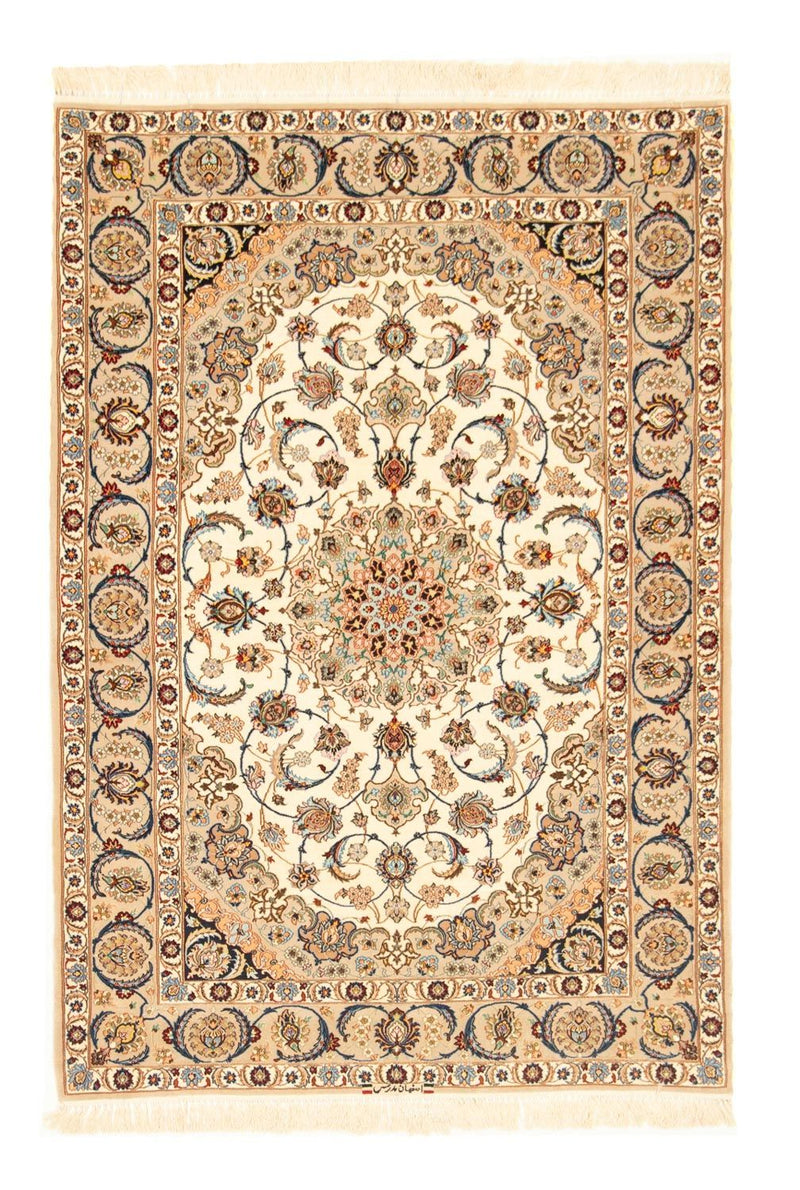 Isfahan Teppich 111x163cm - Perserteppich - beige